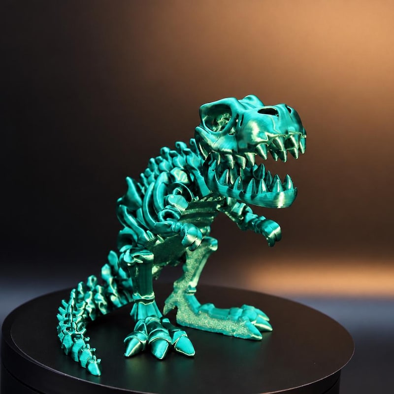 Articulated T. Rex Skeleton | Choose Your Color | Optional Display Stand